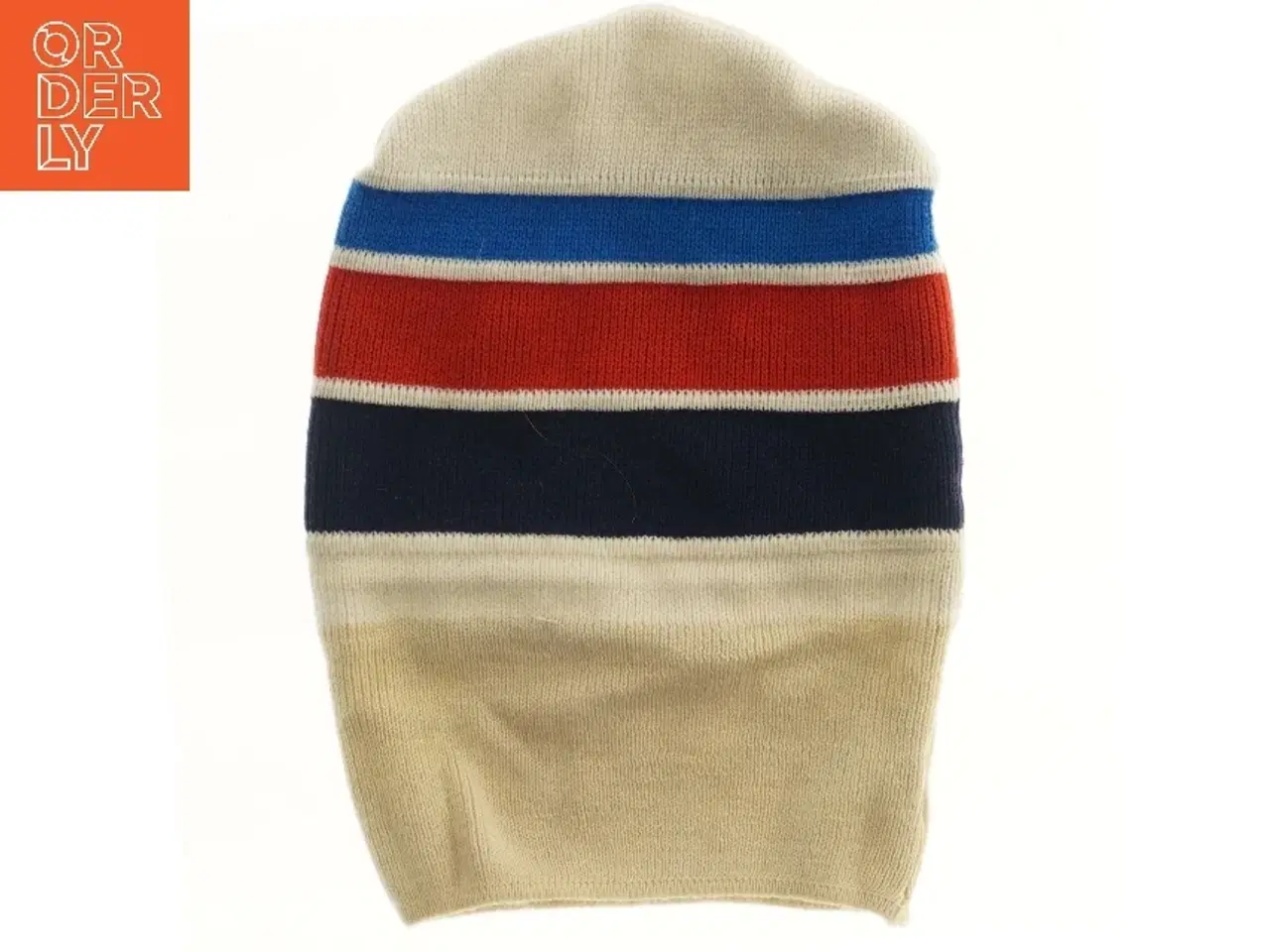 Billede 1 - Strikhue med striber (str. 25x34 cm)