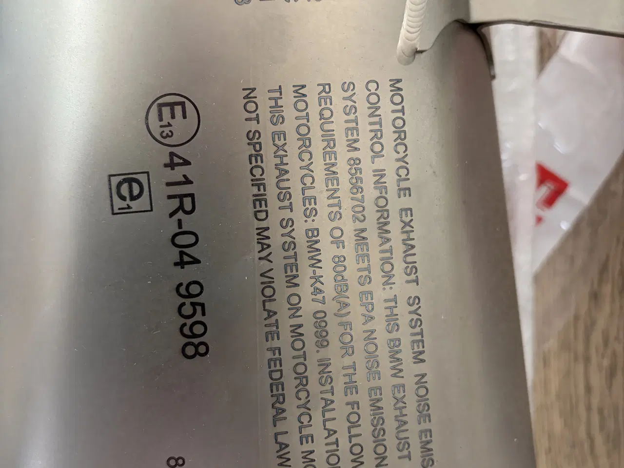 Billede 3 - BMW HP Sport S1000R akrapovic udstødning