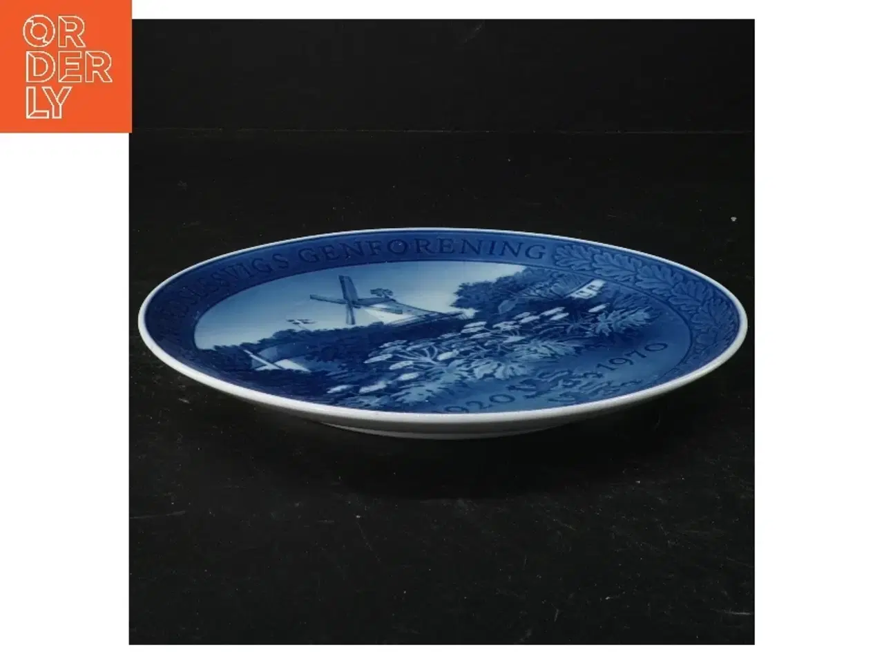 Billede 1 - Genforeningsplatte fra Royal Copenhagen (str. 20 cm)