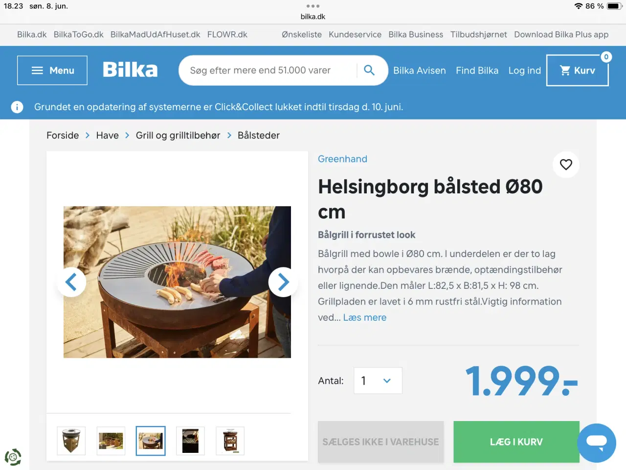 Billede 3 - Bålfad