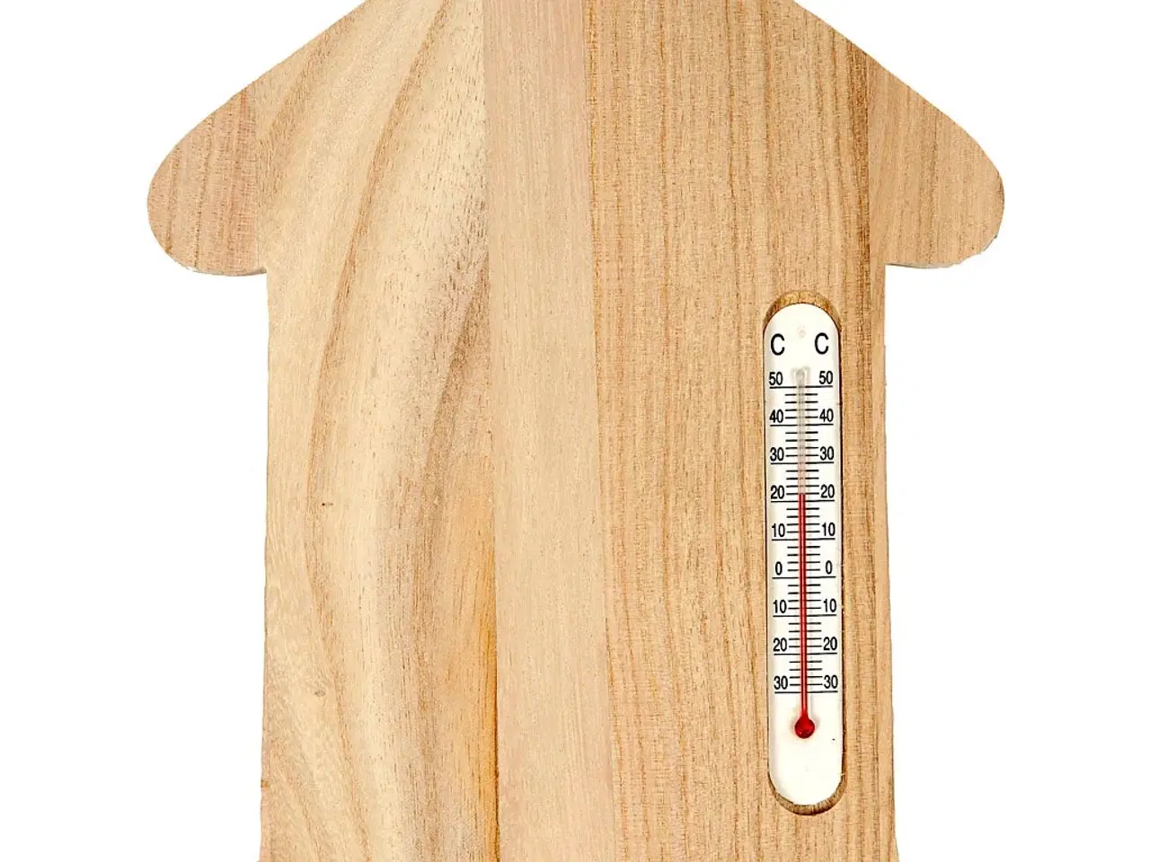 Billede 1 - Elegant træ termometer-hus 23,5x16,5 cm