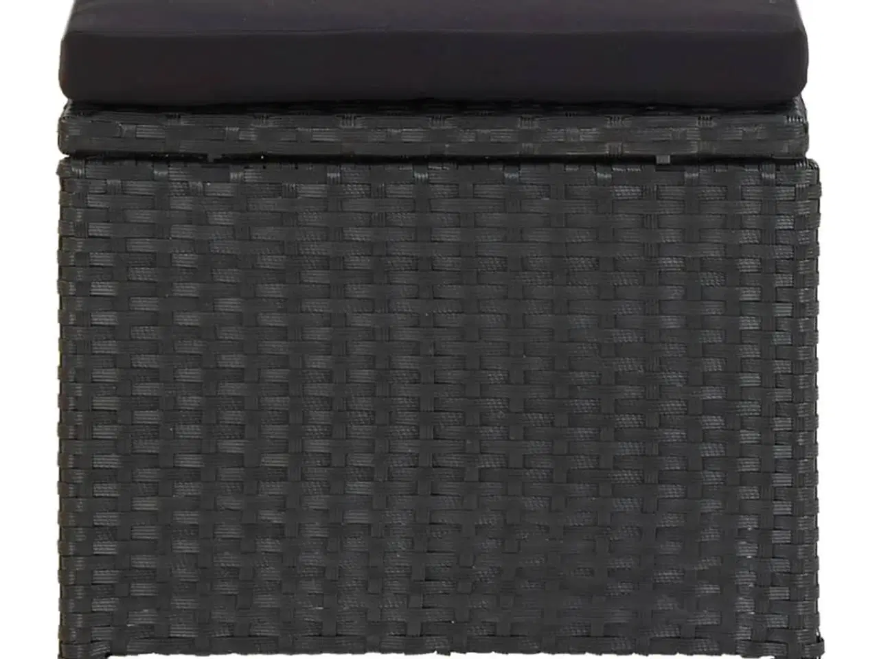 Billede 3 - Haveskamler med hynder 2 stk. polyrattan sort