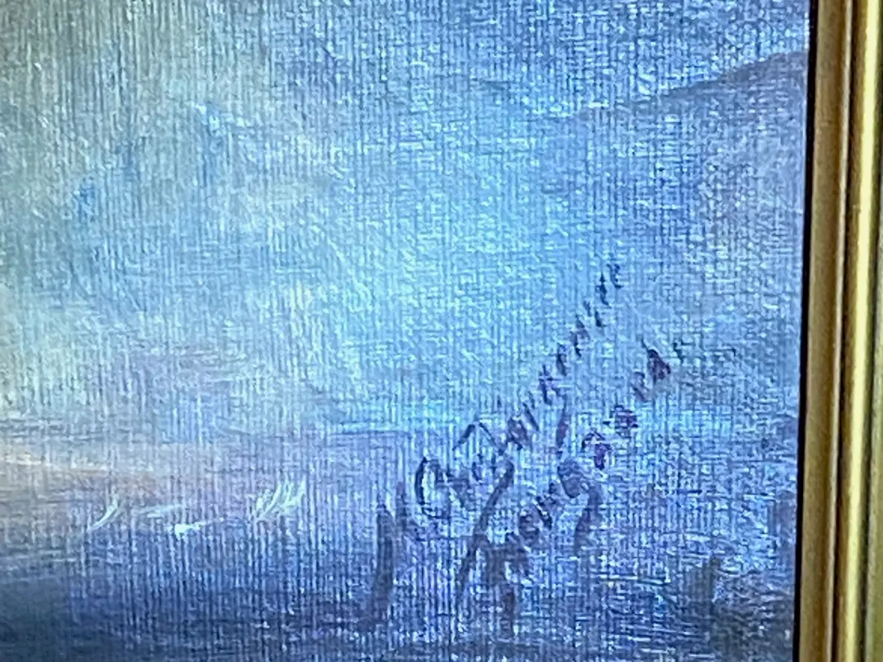 Billede 2 - Oliemaleri, M. Chr. Jørgensen, Foergard