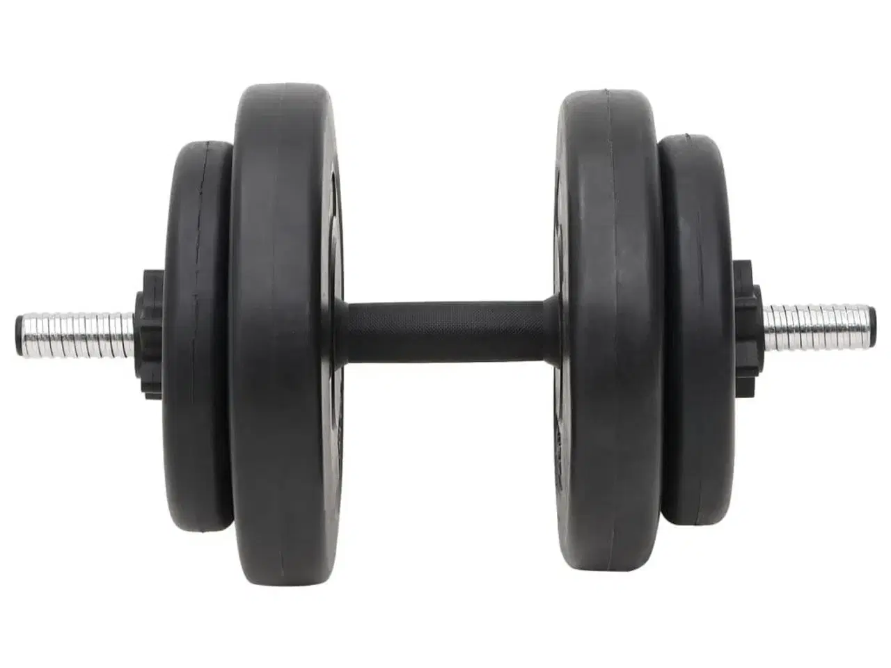 Billede 5 - Curl-vægtstang og håndvægt med skiver 60 kg