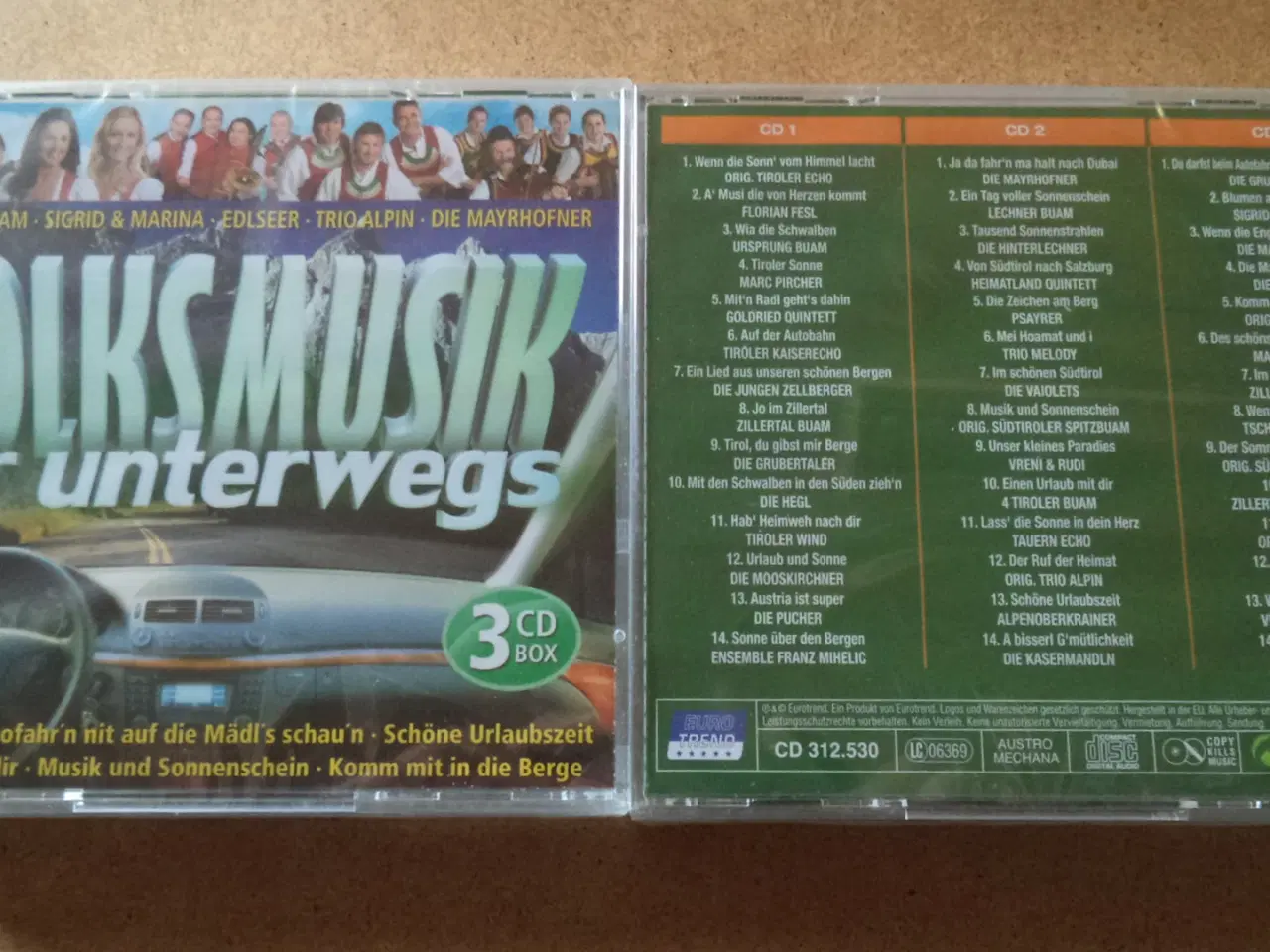 Billede 1 - Opsamling ** Volksmusik Für Unterwegs (3-CD-box) 