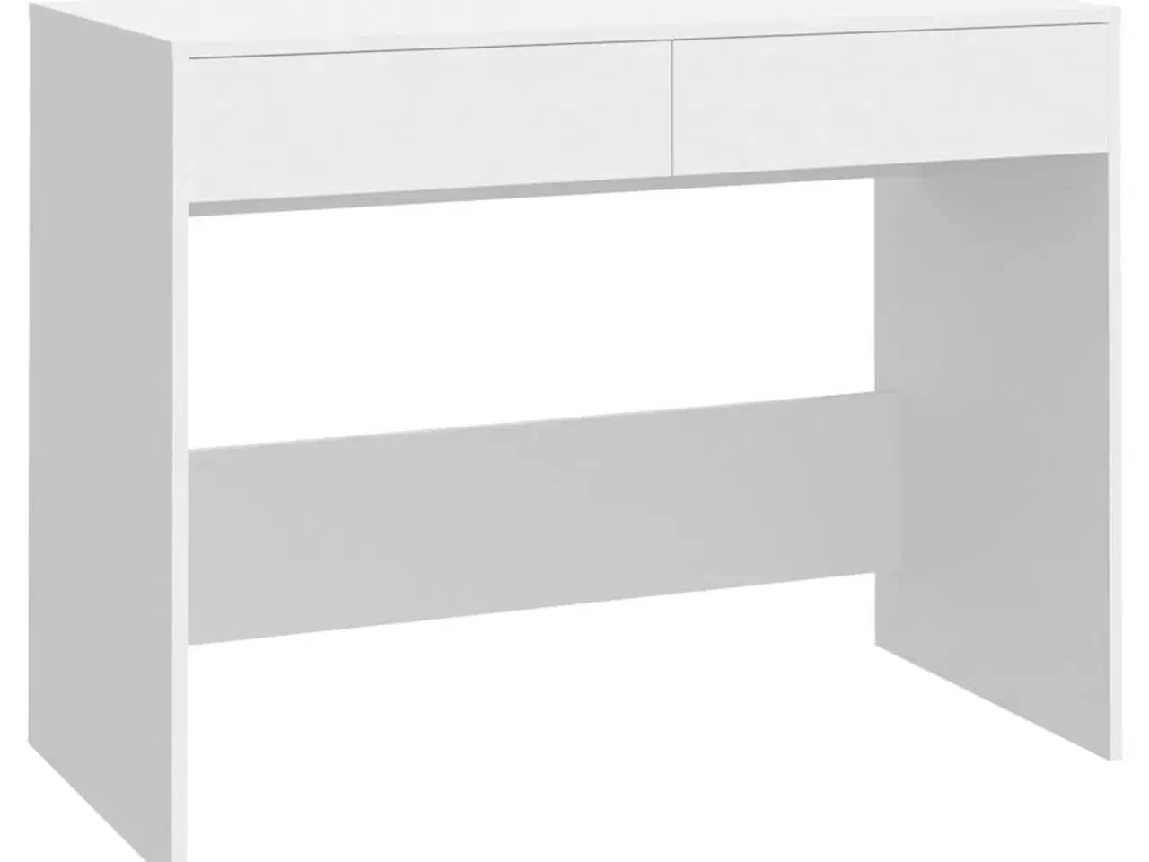 Billede 2 - Skrivebord 101x50x76,5 cm spånplade hvid