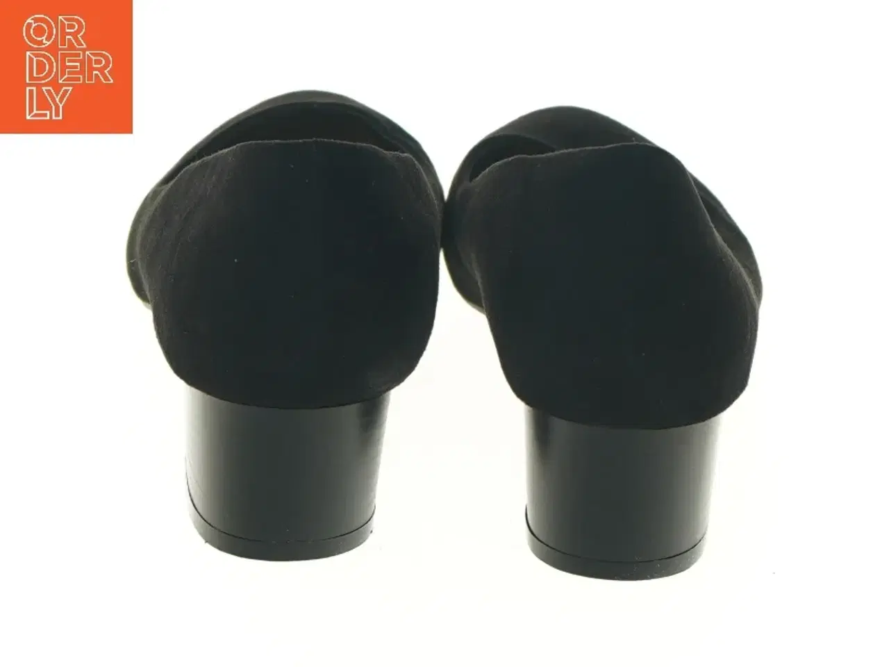 Billede 4 - Sort sko med blokhæle fra JustFab (str. 42 )