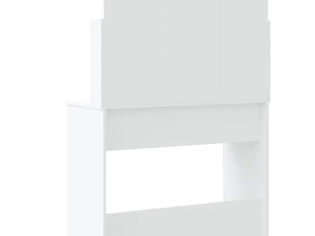 Billede 5 - Makeupbord med LED-lys 96x40x142 cm hvid