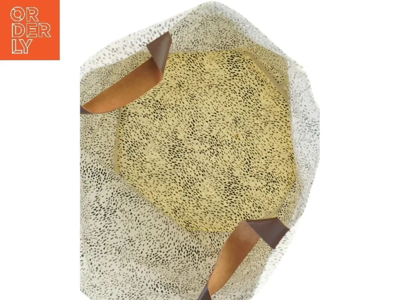 Billede 1 - Elodie Details stof kurv med læderhanke (str. Ø. 47 cm. h. 45 cm)