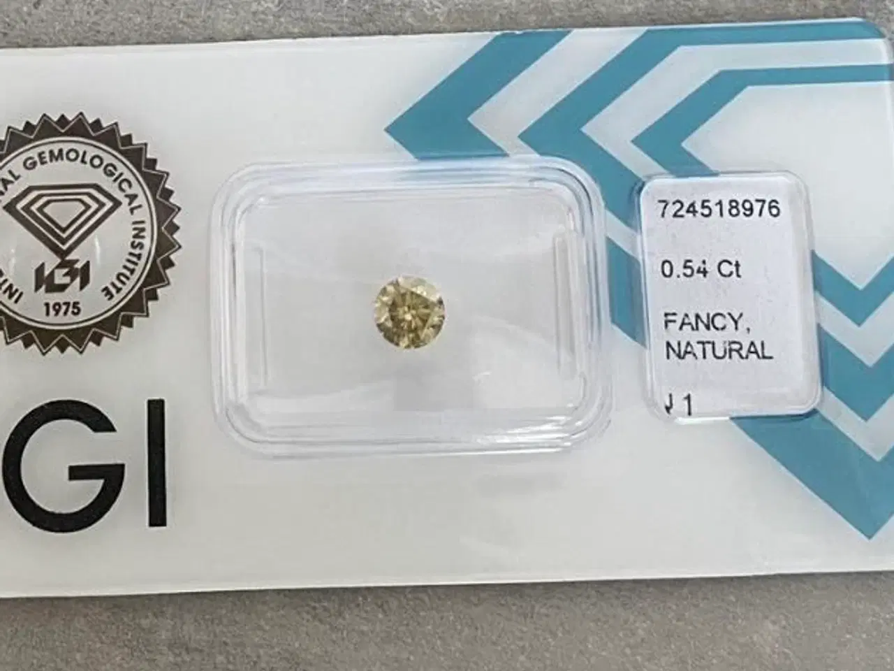 Billede 3 -  Ægte naturlig diamant - 0,54ct - med certifikat
