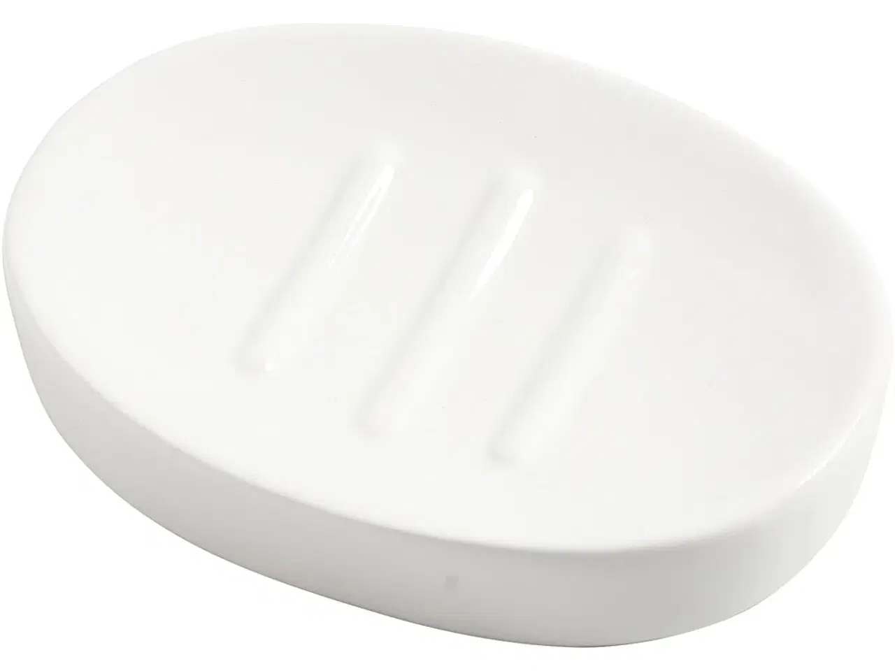 Billede 1 - Sæbeskål, H: 2,5 cm, L: 13,5 cm, B: 10 cm, hvid, 1 stk.