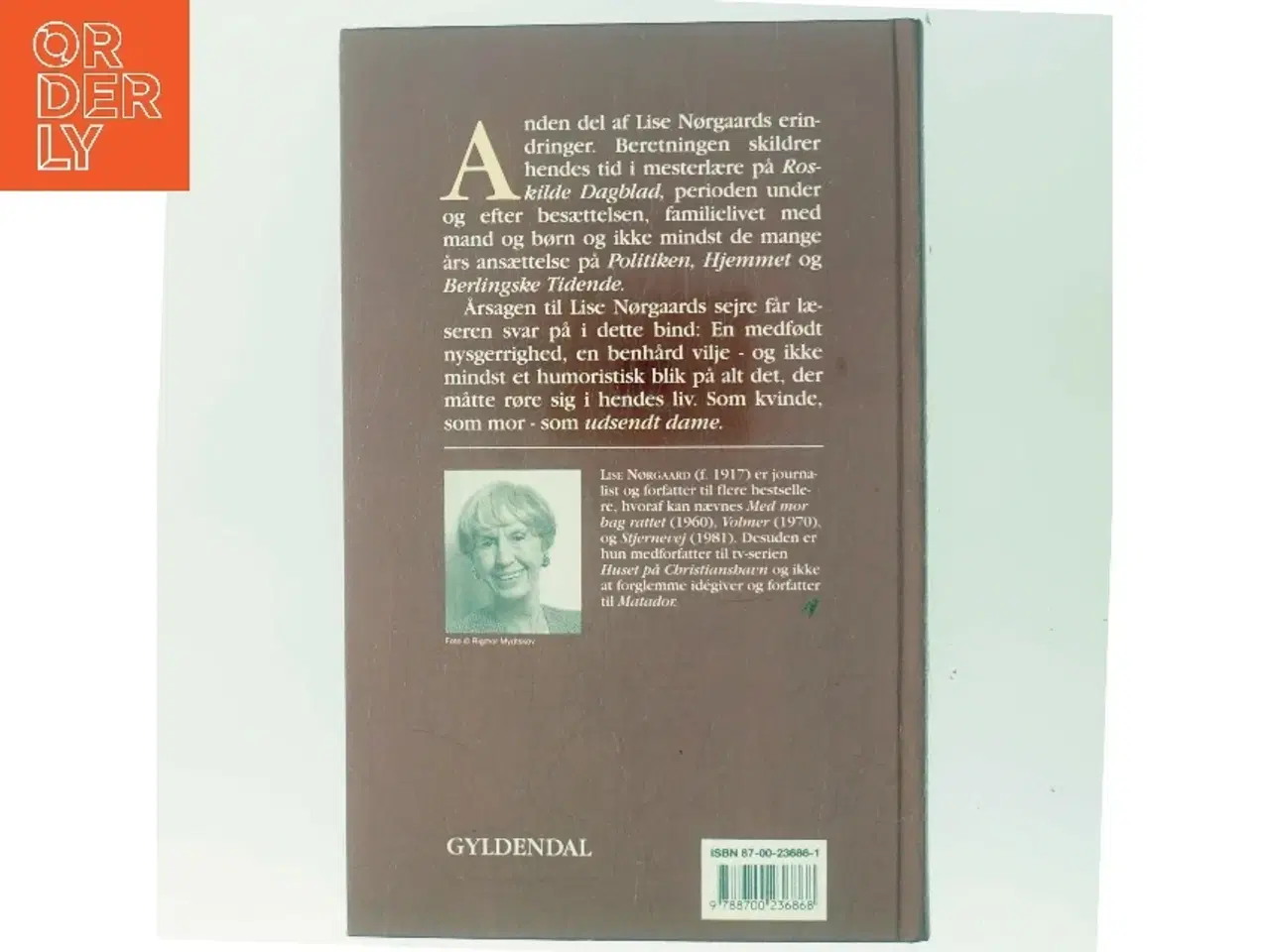 Billede 3 - De sendte en dame af Lise Nørgaard (Bog)