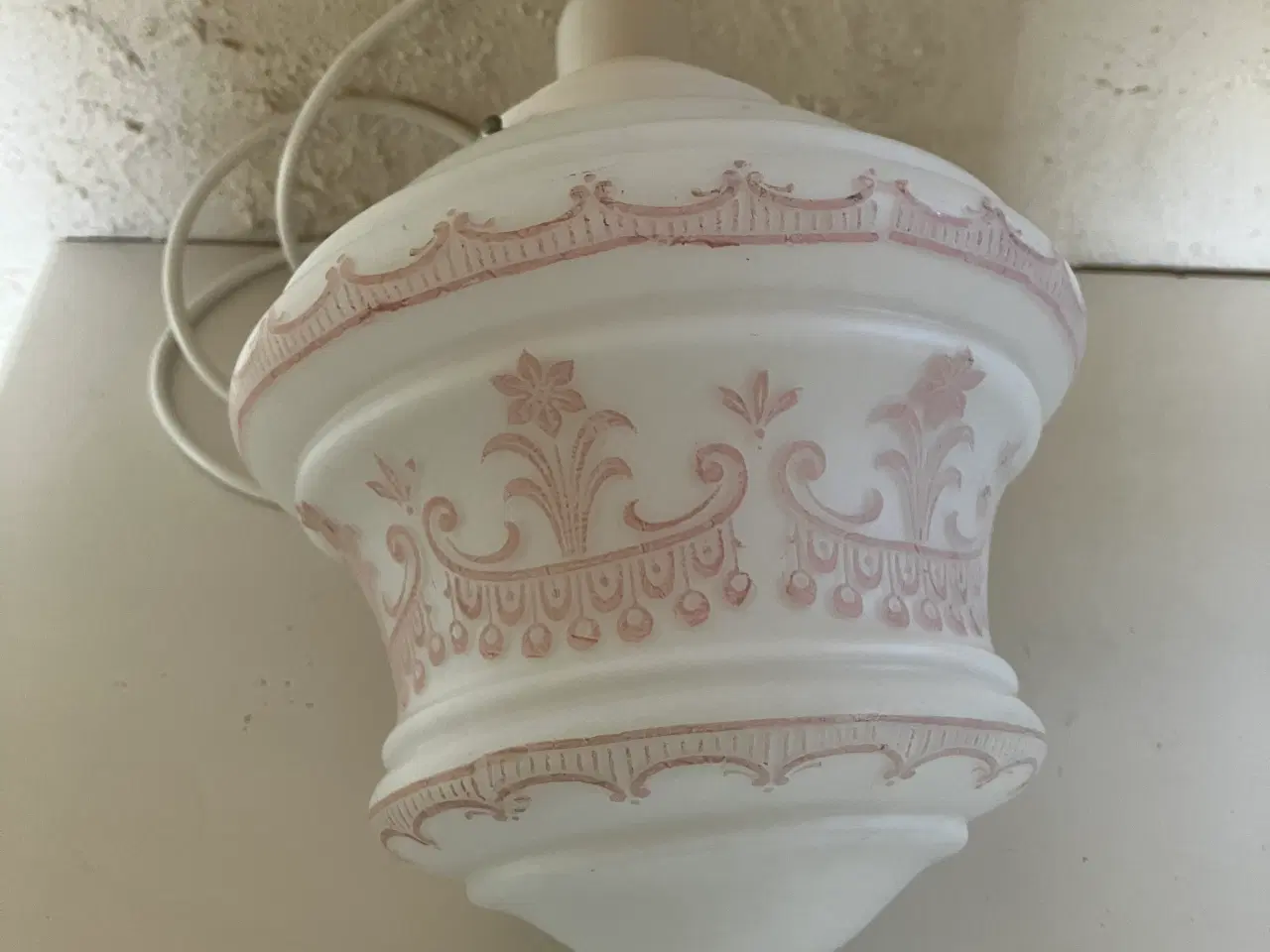 Billede 2 - Art Nouveau glas pendel lampe 