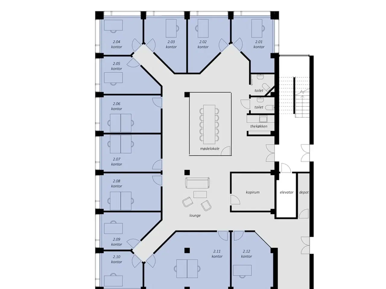 Billede 14 - EasyOffice Randers. Lille Voldgade -lokale 2.01