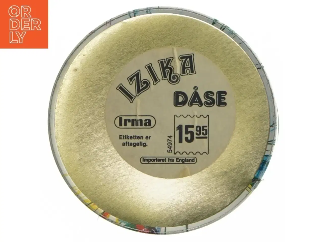 Billede 4 - Dekorativ metalæske fra Irma (str. Ø. 11 cm. længde. 15 cm)