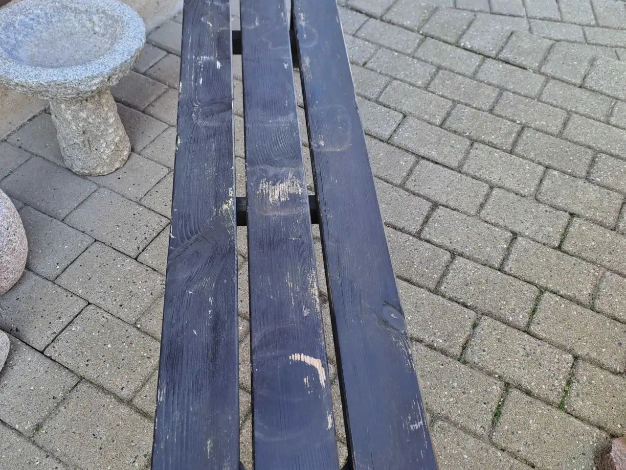 Billede 4 - Rundt havebord med 4 stole og bænk