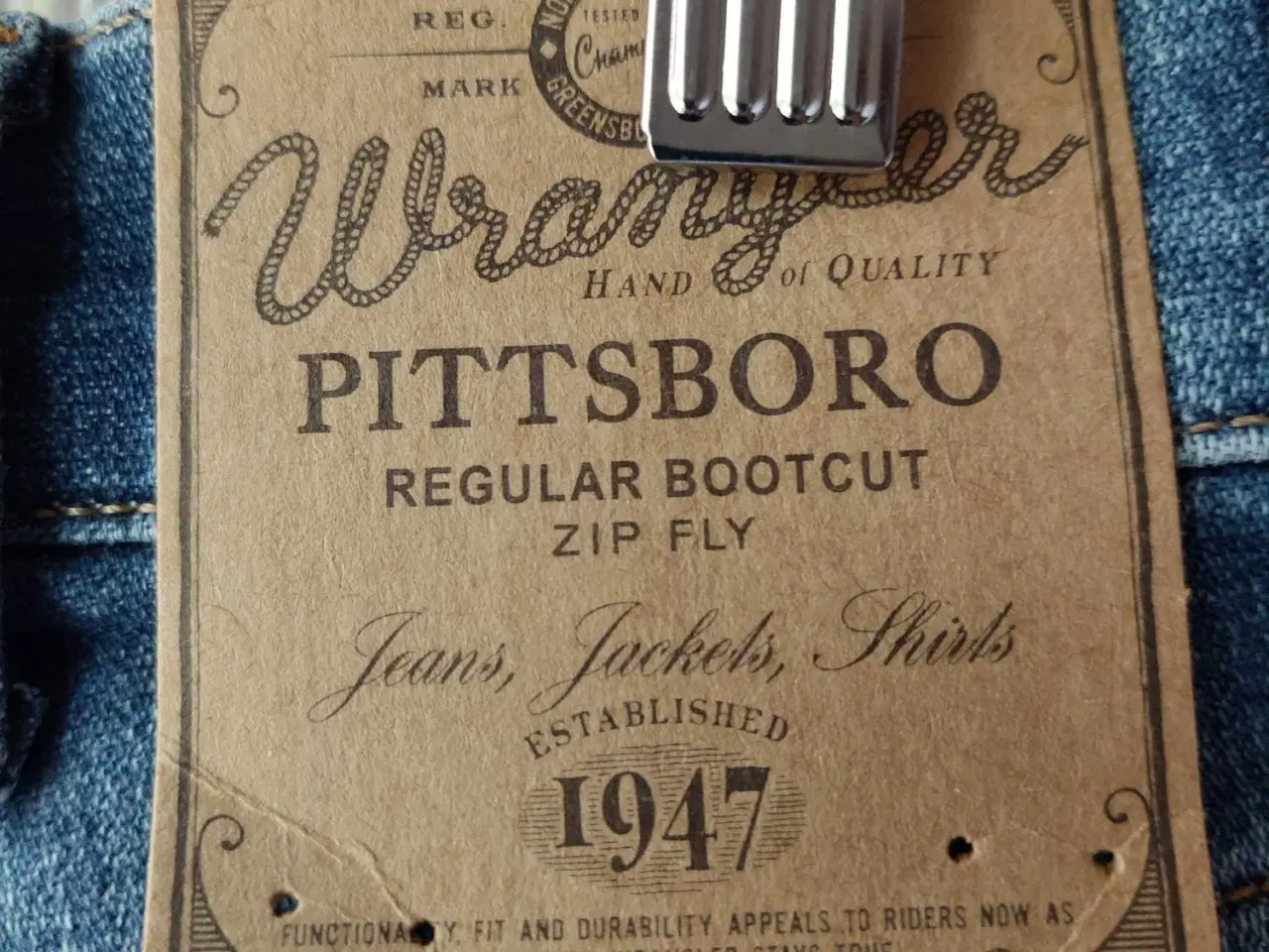 Billede 3 - Jeans, Wrangler Pittsboro, str. 38 Til salg