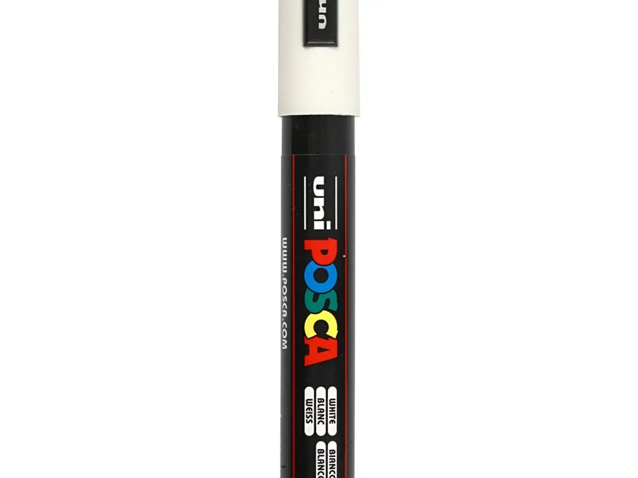 Billede 1 - Posca Tusch, PC-5M, streg 2,5 mm, medium, hvid, 1 stk.