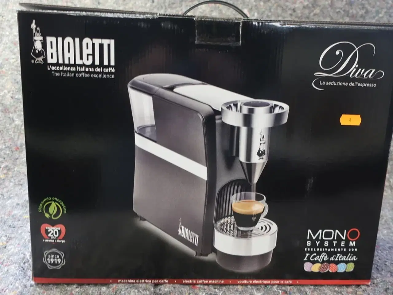 Billede 1 - Kapsel espresso kaffemaskine BIALETTI DIVA CF 70 S