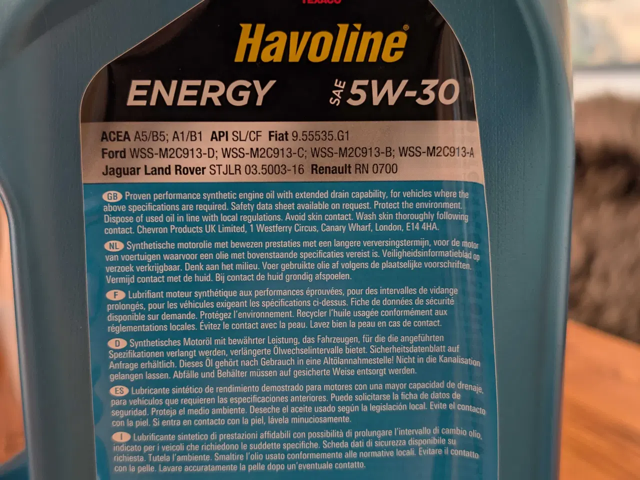 Billede 2 - Havoline Motorolie 5W-30