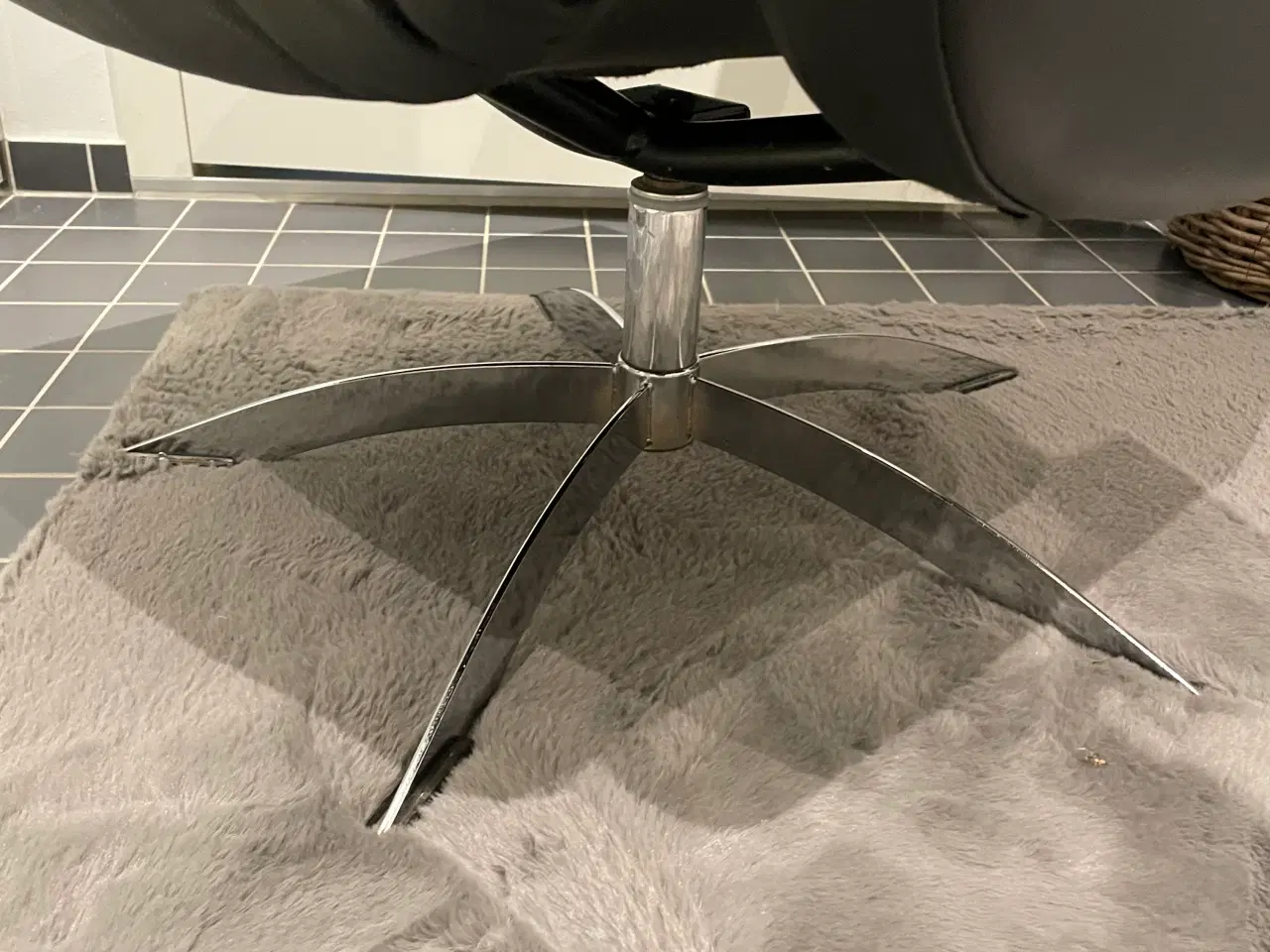 Billede 6 - Lænestol Hjort Knudsen sort læder justerbar ryglæn