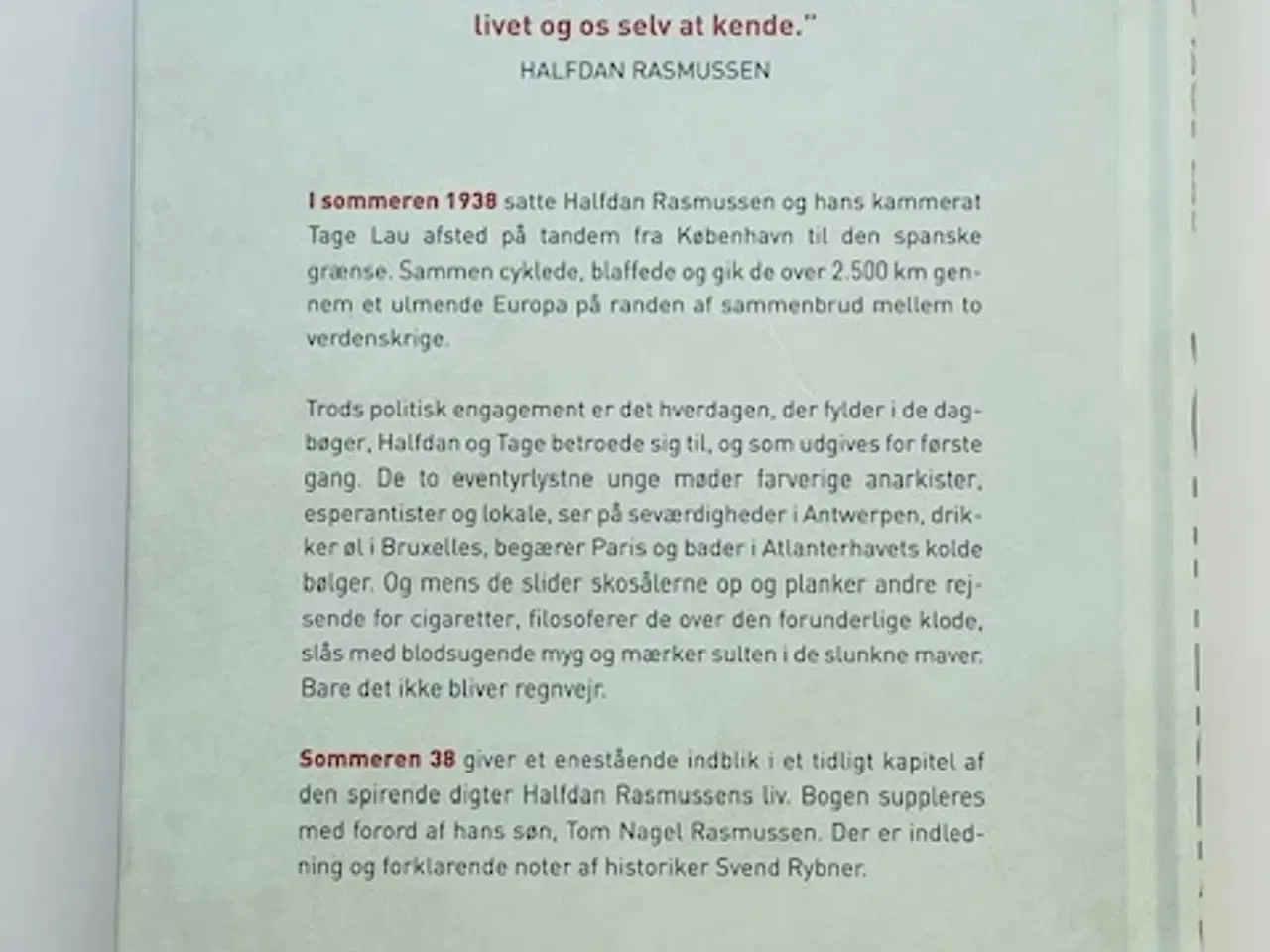 Billede 2 - Halfdan Rasmussen Sommeren 38