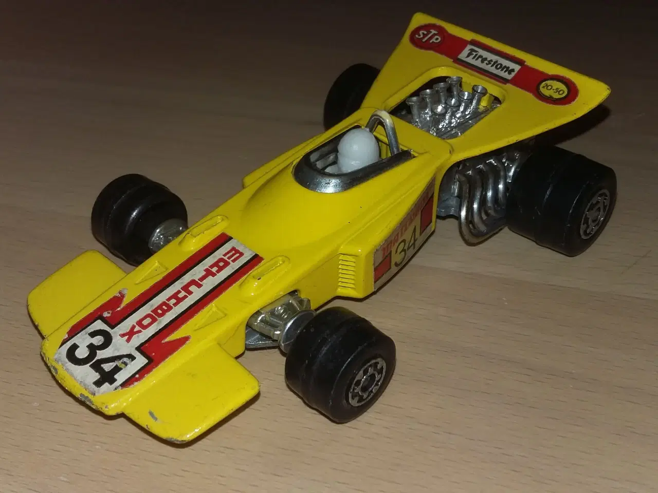 Billede 2 - Matchbox Speed Kings gul Formel racer