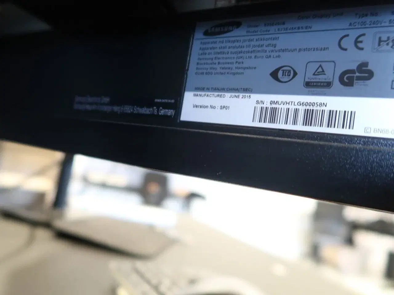 Billede 3 - 2 stk. computeskærme SAMSUNG S23E450, dockingstation LENOVO Thinkpad, tastatur, mus