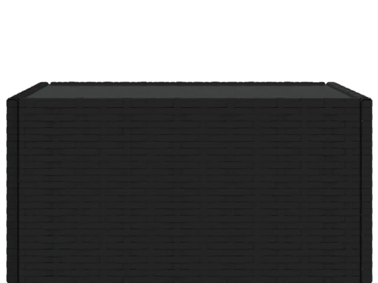 Billede 3 - Havebord 50x50x30 cm firkantet polyrattan sort