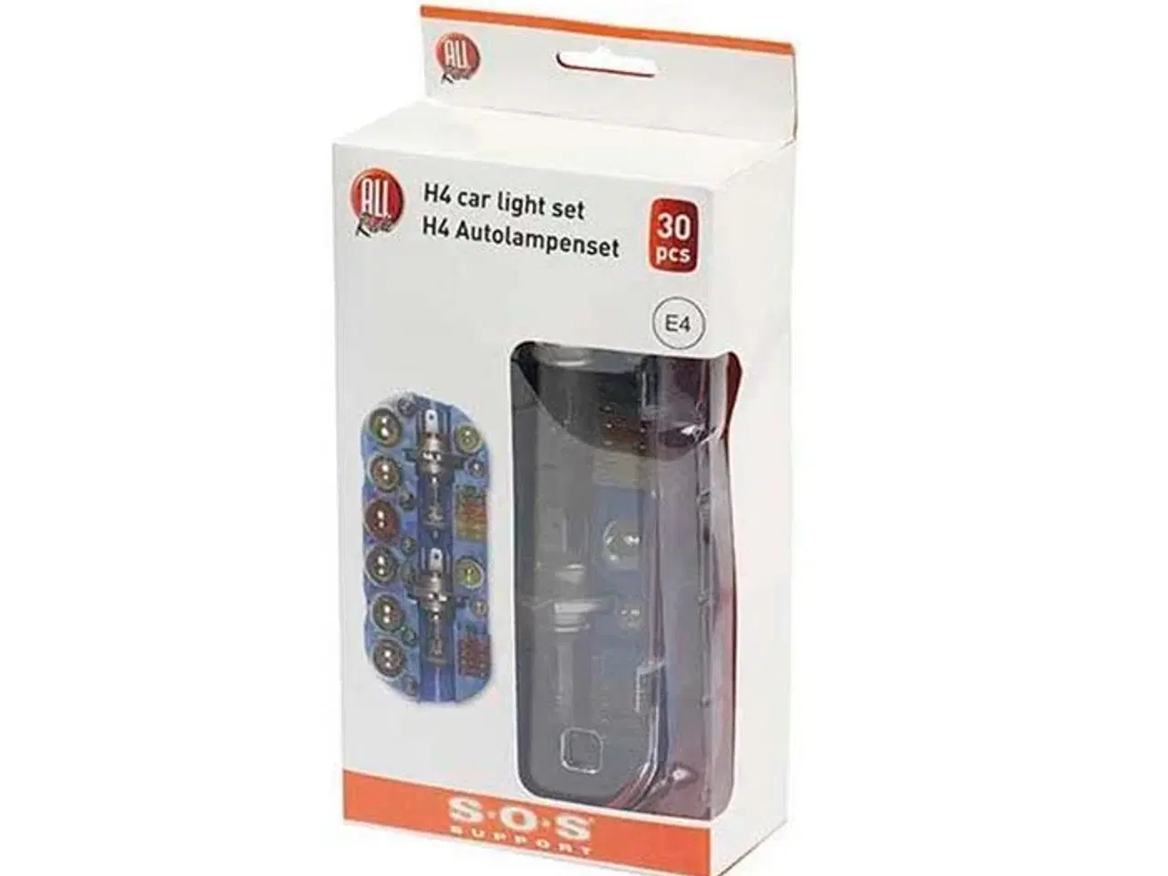 Billede 1 - Allride SOS Support H4 pærekit 12V inkl. sikringer