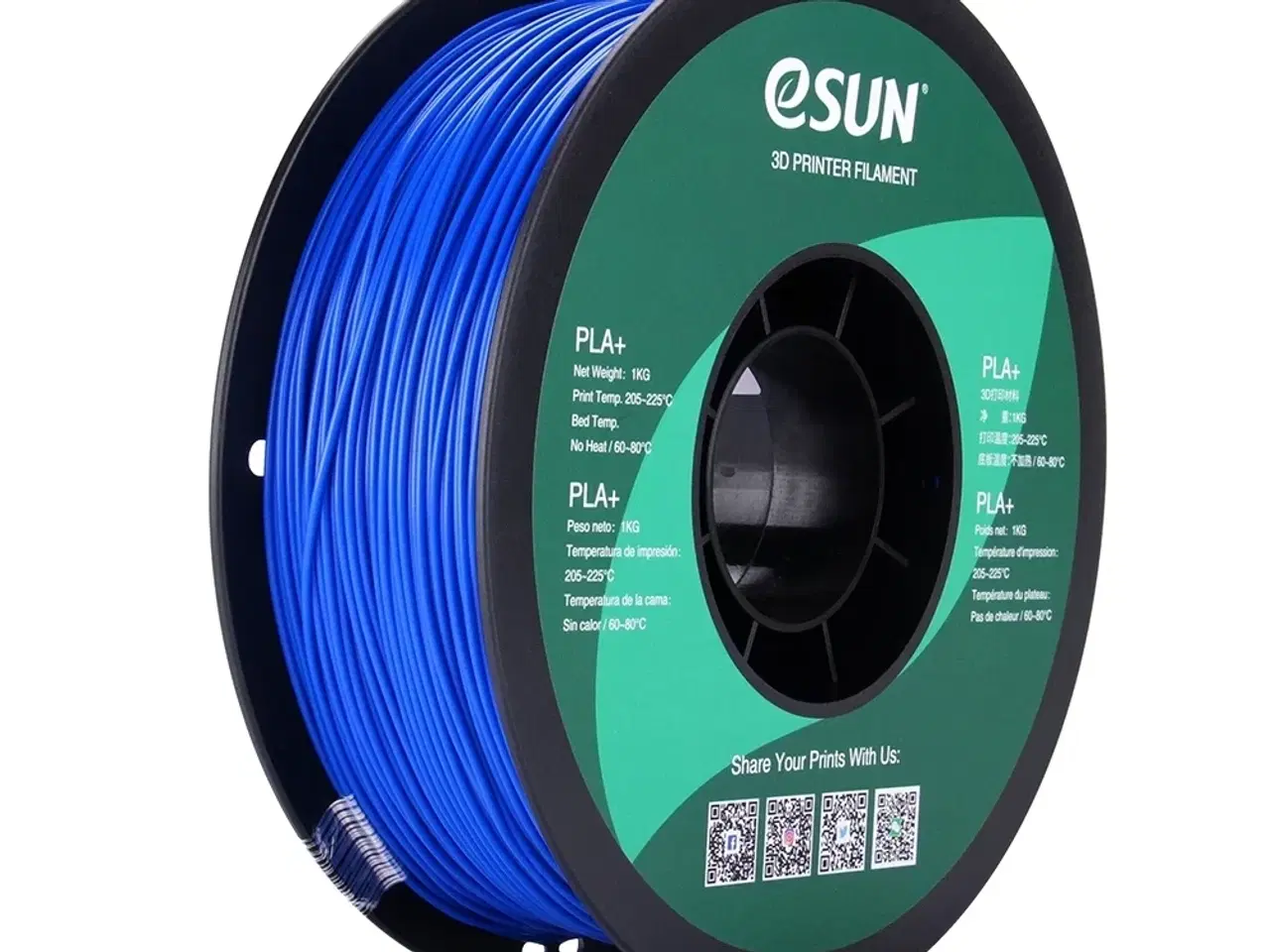 Billede 1 - eSUN - PLA+ - Blue - 1.75mm - 1kg