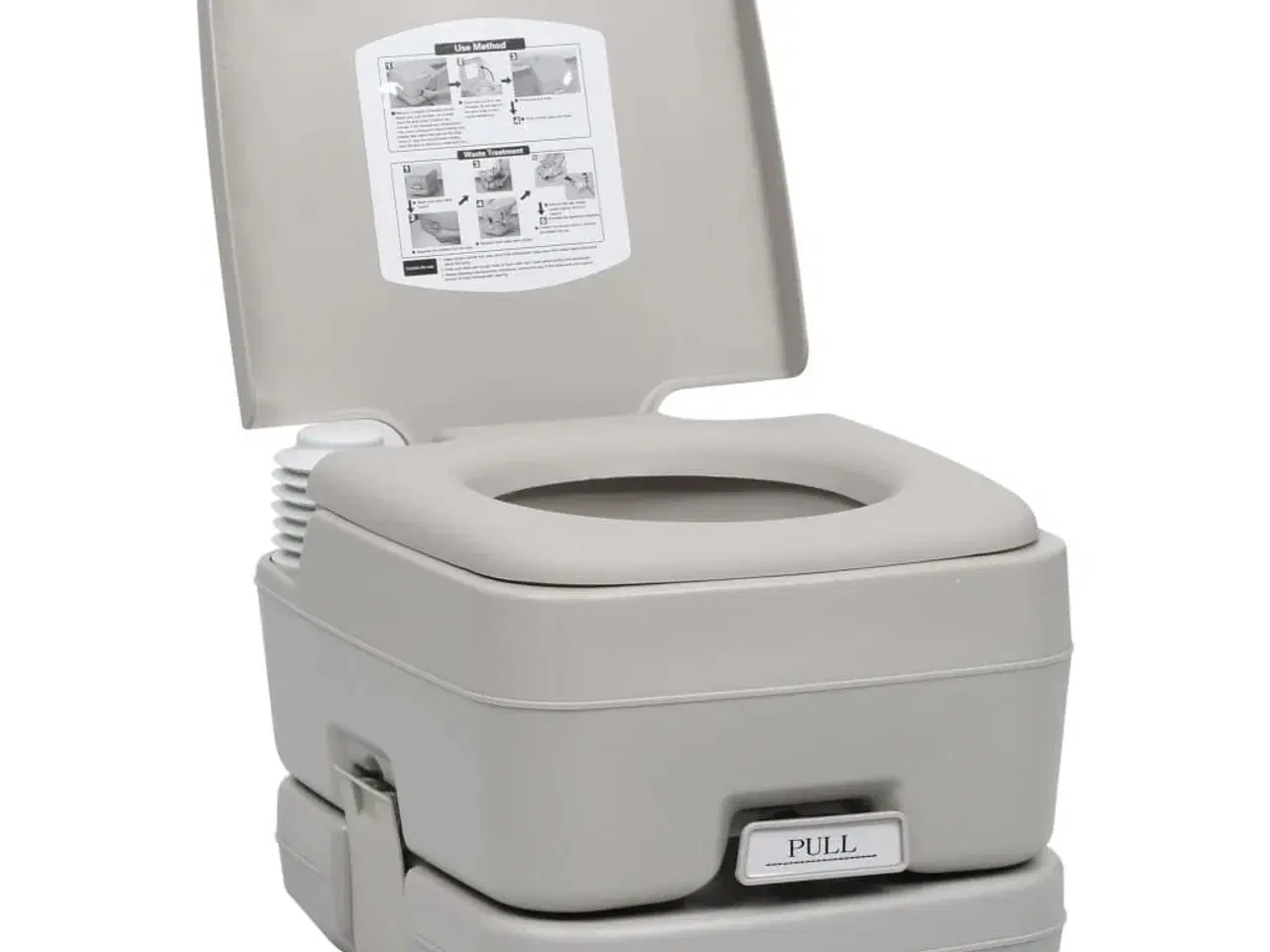Billede 5 - Transportabelt campingtoilet 10+10 l grå