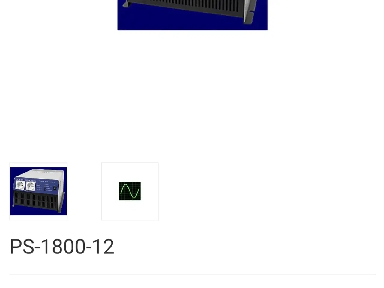 Billede 5 - Inverter 1800 vat ren sinus. 12volt til 230 vat