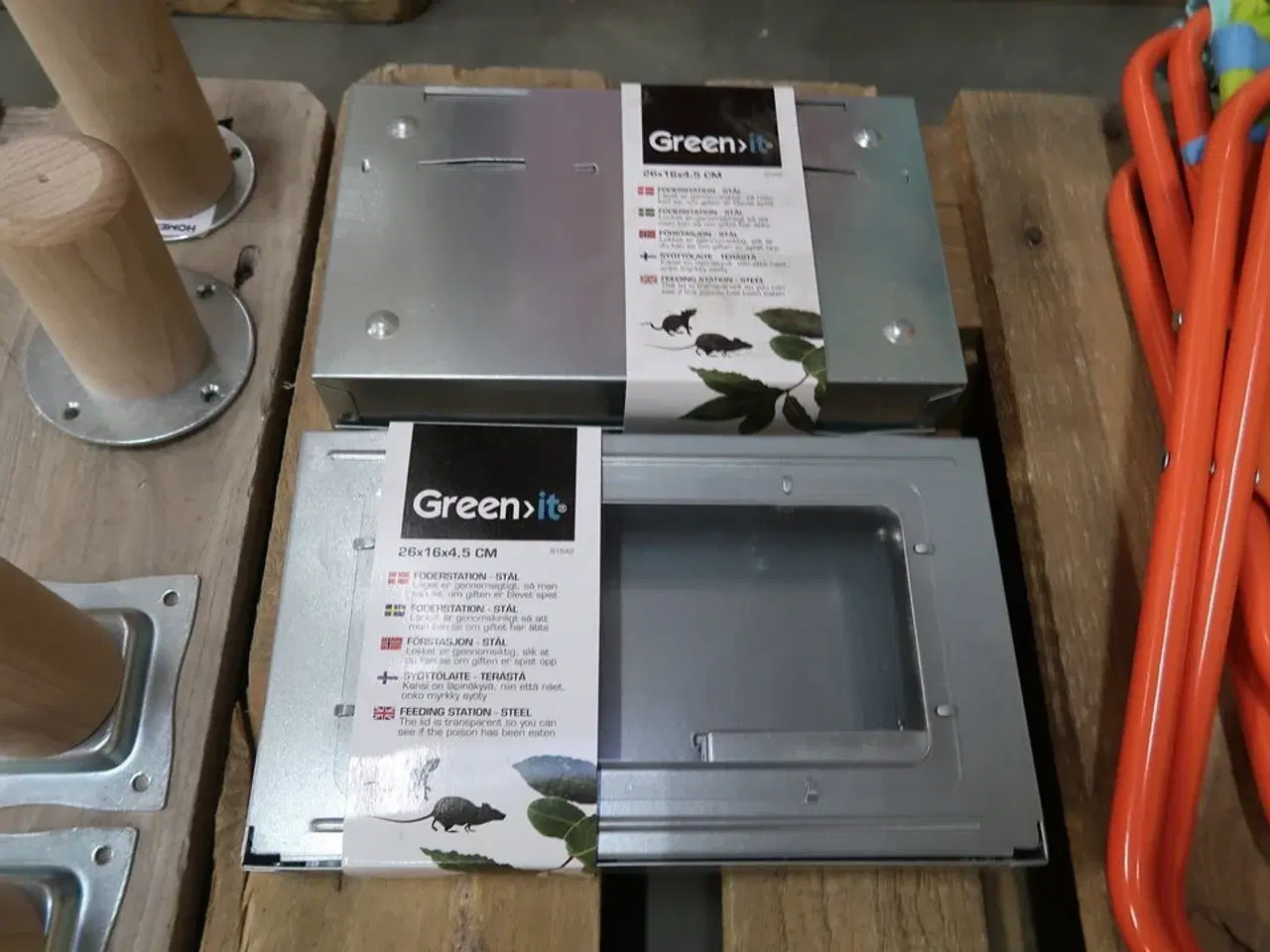 Billede 2 - 2 stk. Green-it giftkasse 26×16×4,5 cm galvaniseret stål
