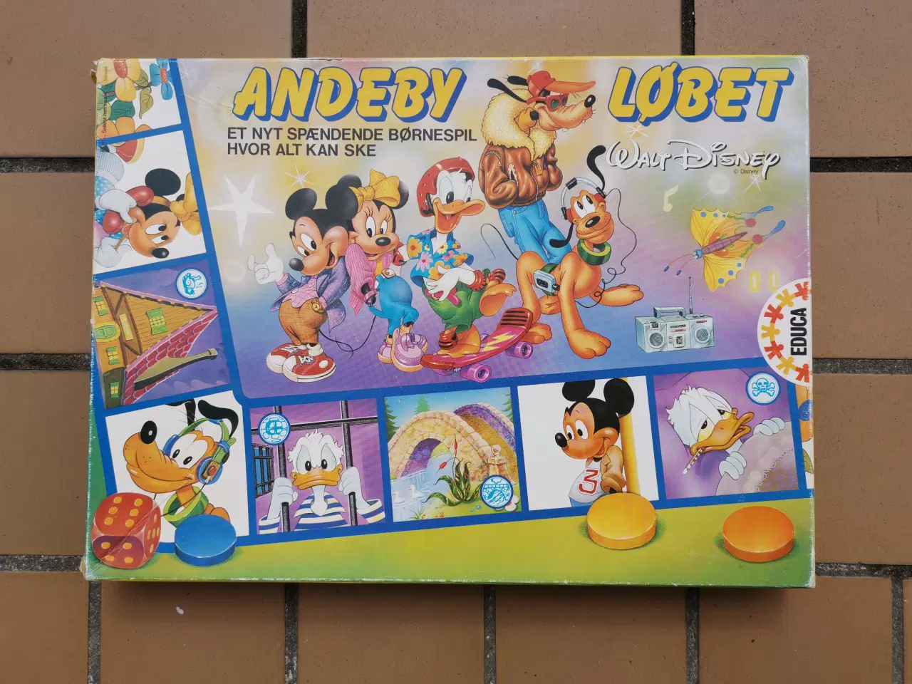 Billede 1 - Walt Disney Andeby Løbet Brætspil fra 80'erne