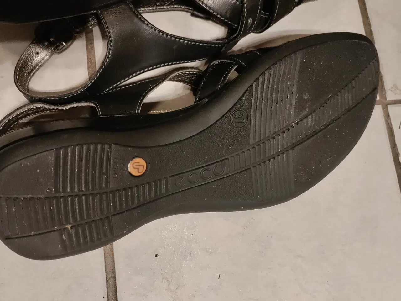 Billede 3 - Ecco Flettede Læder Sandaler