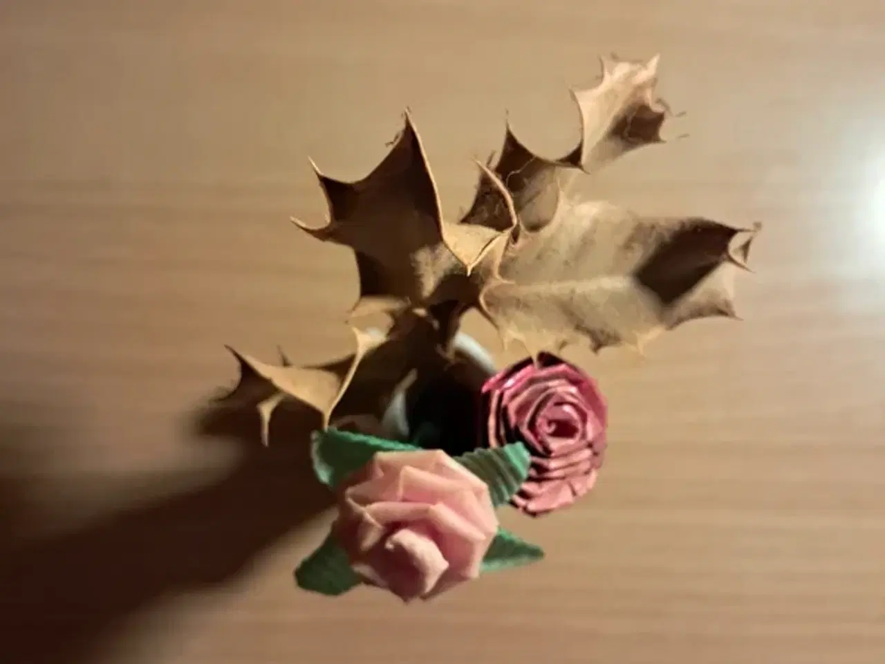 Billede 6 - Minivase med blomster og mistelten