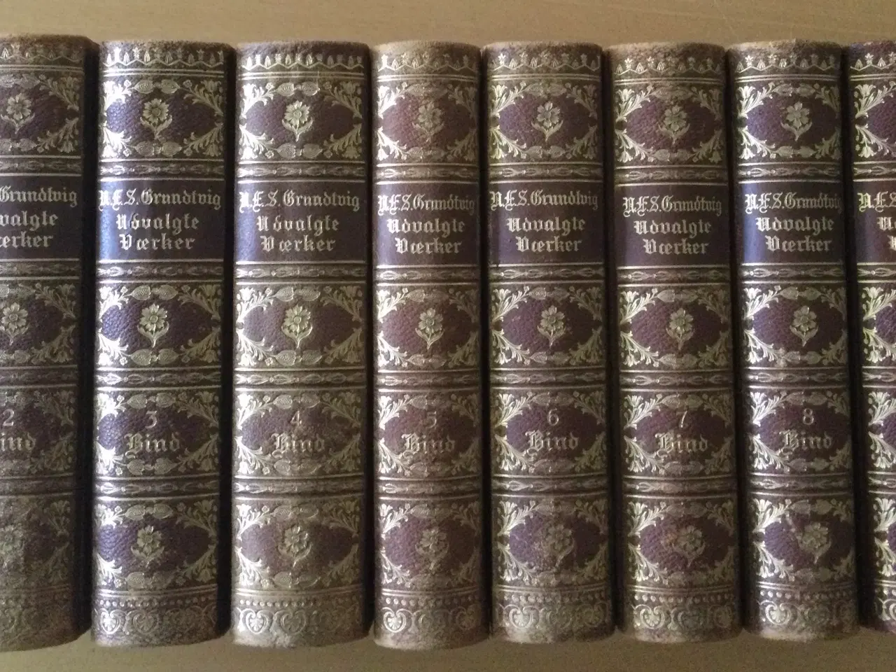 Billede 1 - Grundtvig, Udvalgte Værker, 10 bind