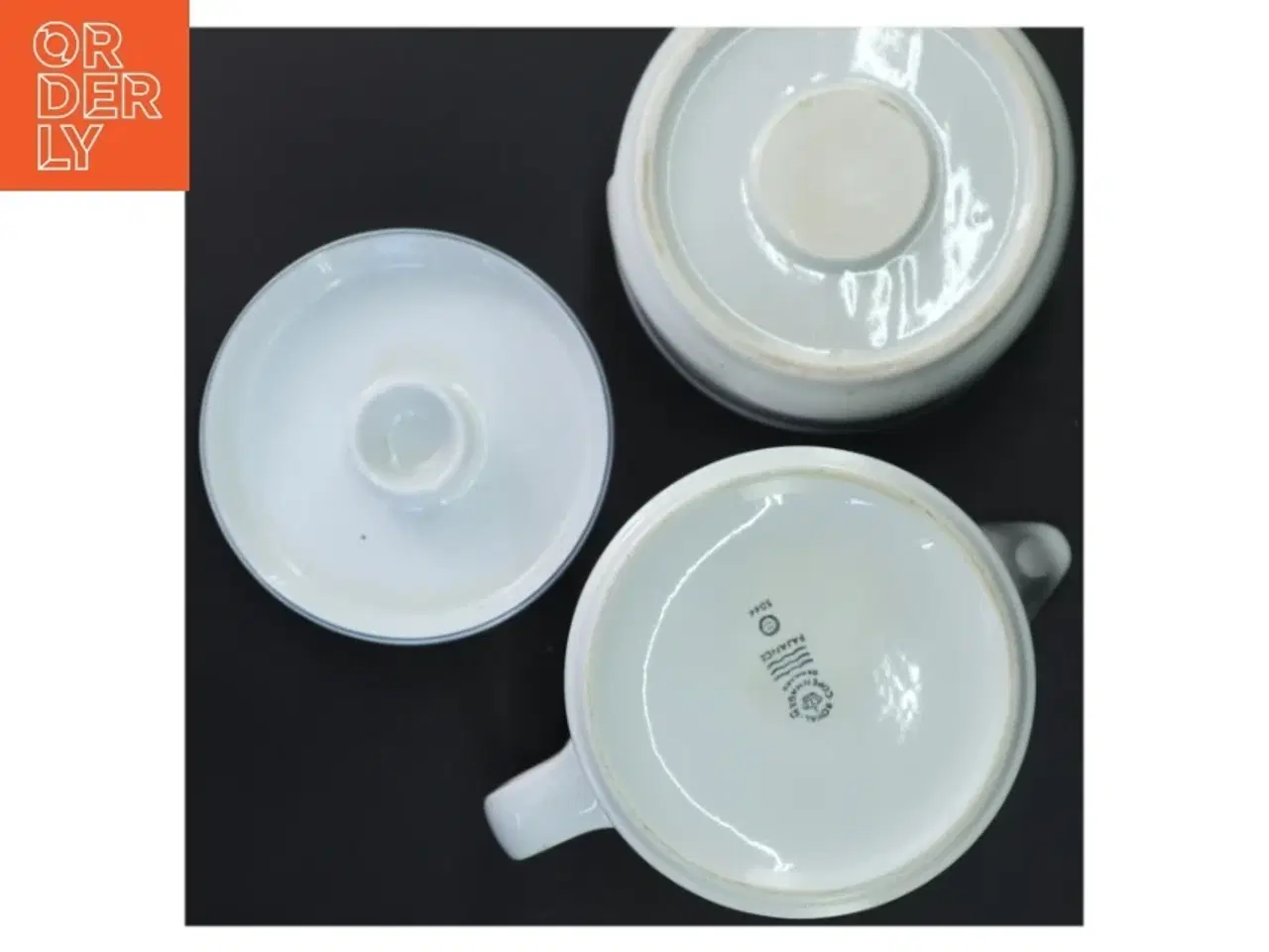 Billede 4 - Royal Copenhagen porcelæn kaffekande med varmer (str. 20 cm)