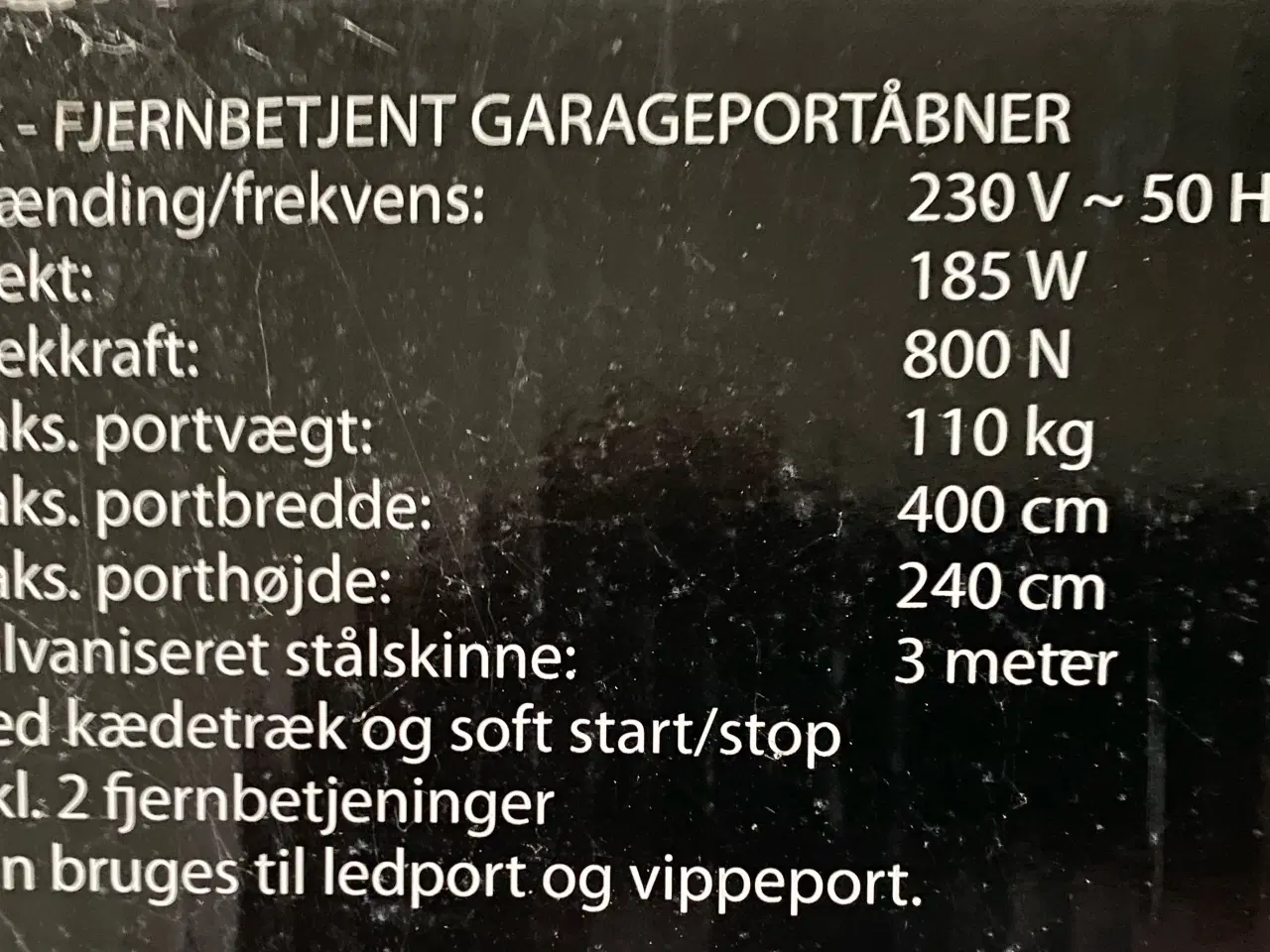 Billede 1 - Elektrisk portåbner 