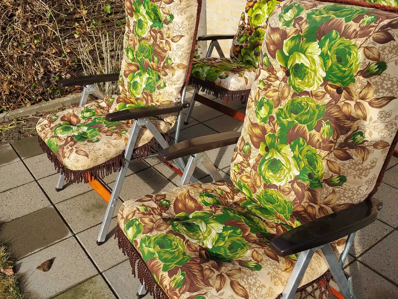 Billede 6 - 4 stk retro havestole / camping stole 