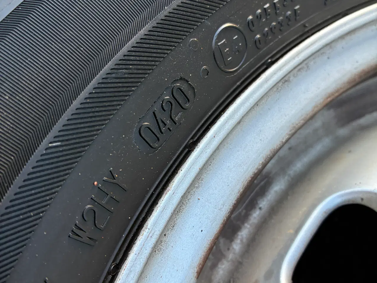 Billede 7 - Originale alufælge med gode vinterdæk