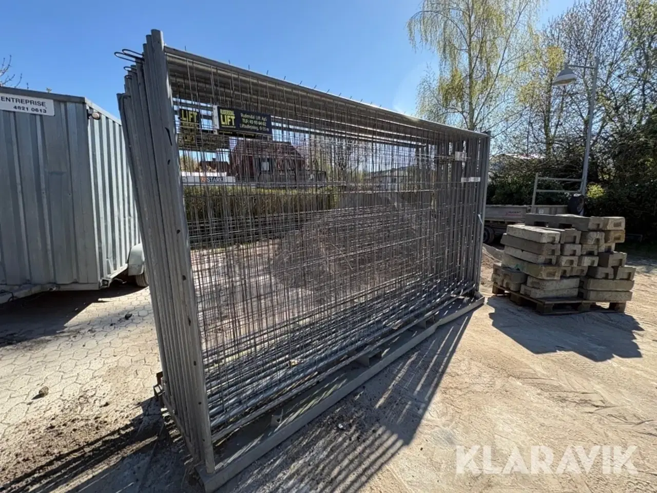 Billede 2 - Byggepladshegn 18 styk og fødder 30 styk