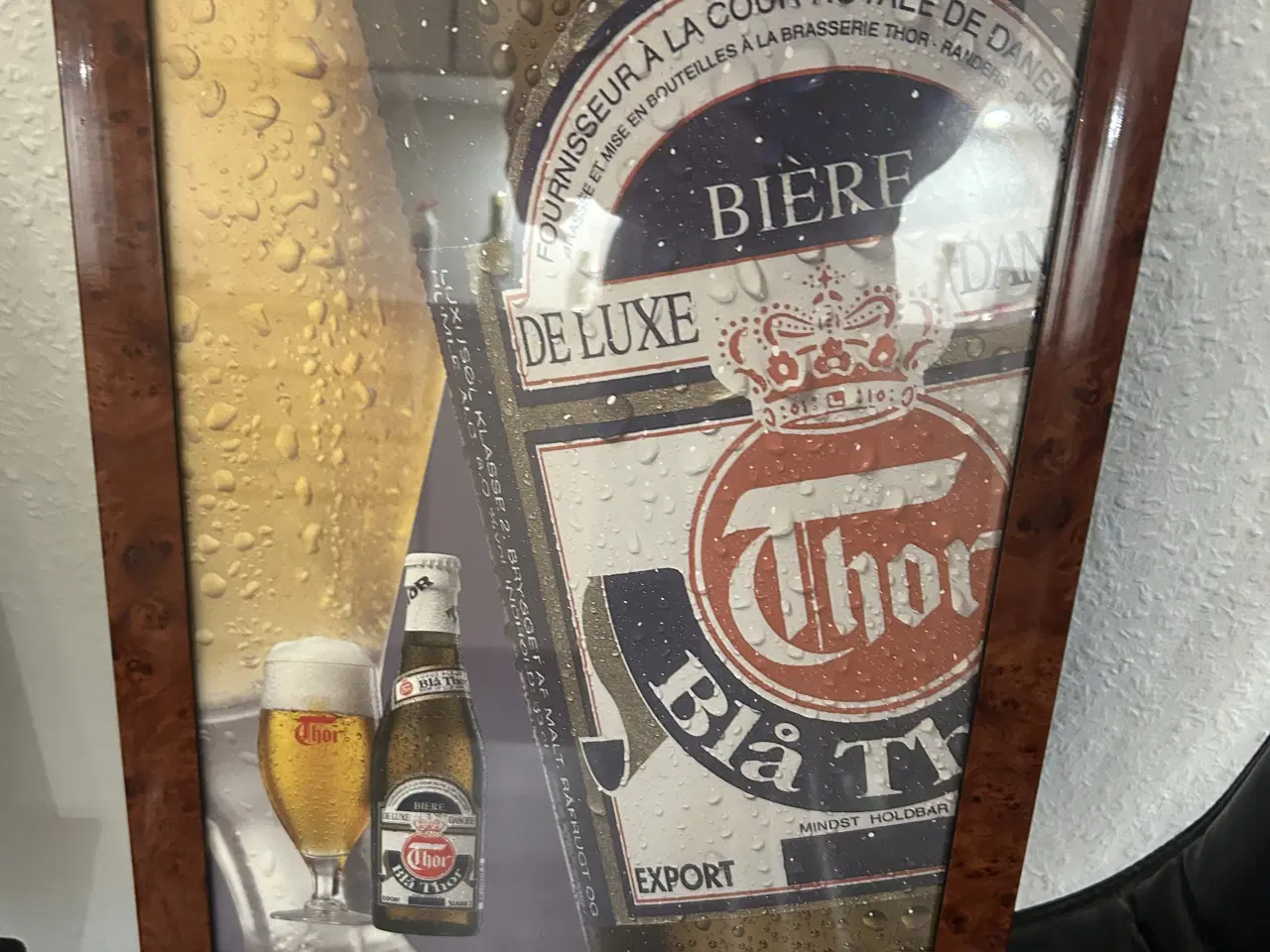 Billede 1 - Blå Thor Plakat, indrammet