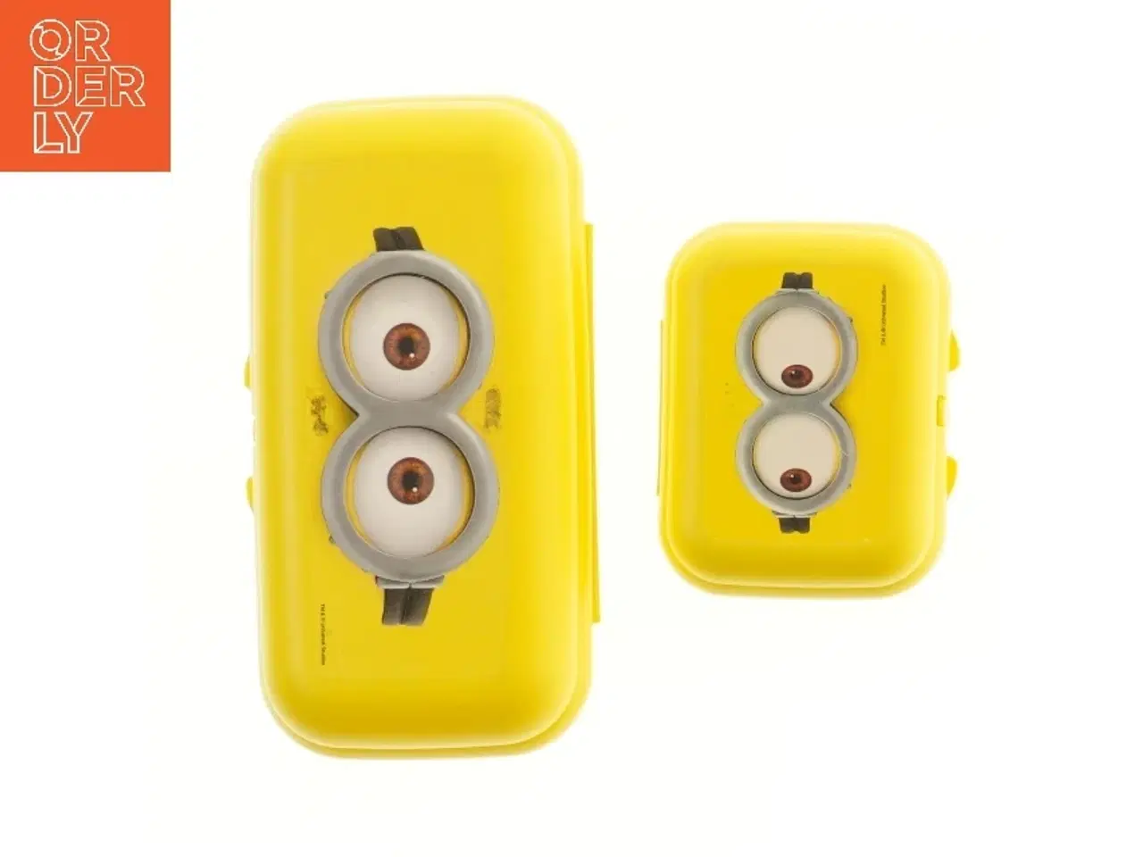 Billede 1 - Sæt af madkasser med motiv fra Minions (str. 22x12x7 og 10x13x5 cm)