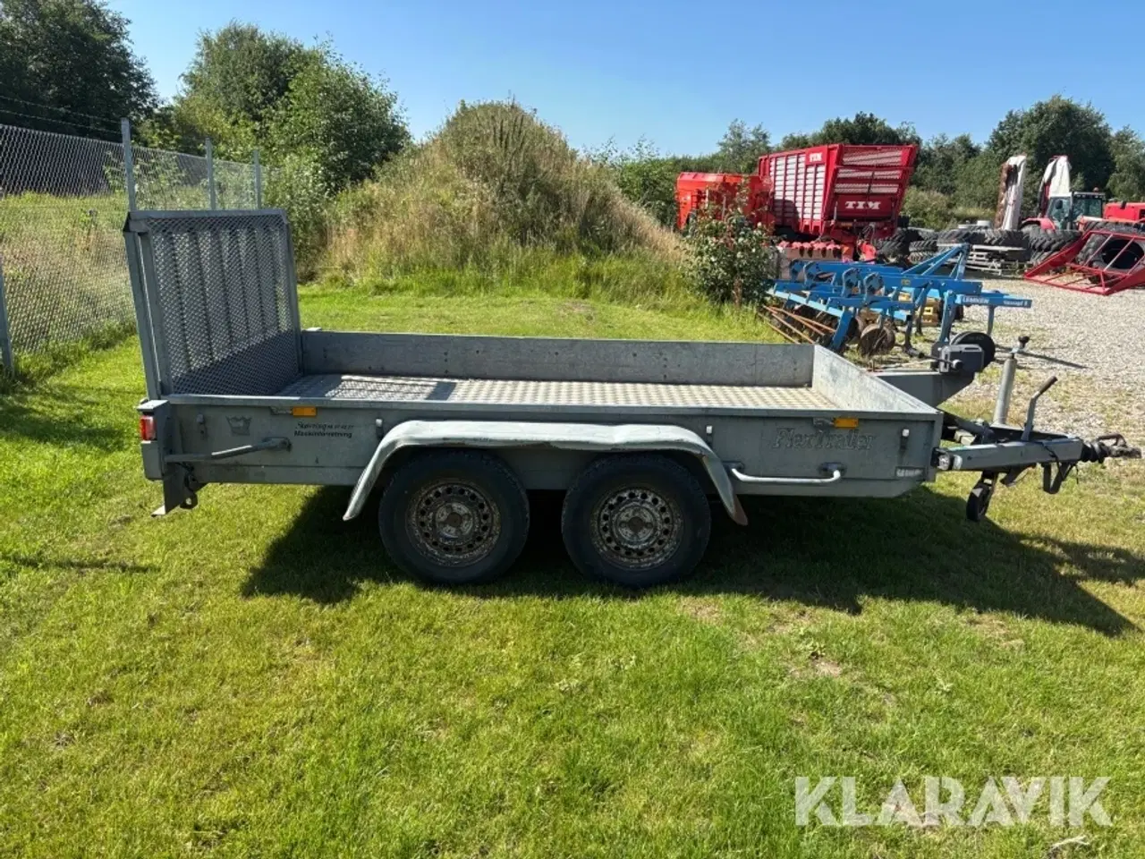 Billede 6 - Maskintrailer FlexTrailer 2000 kg med tip, rampe og alu bund