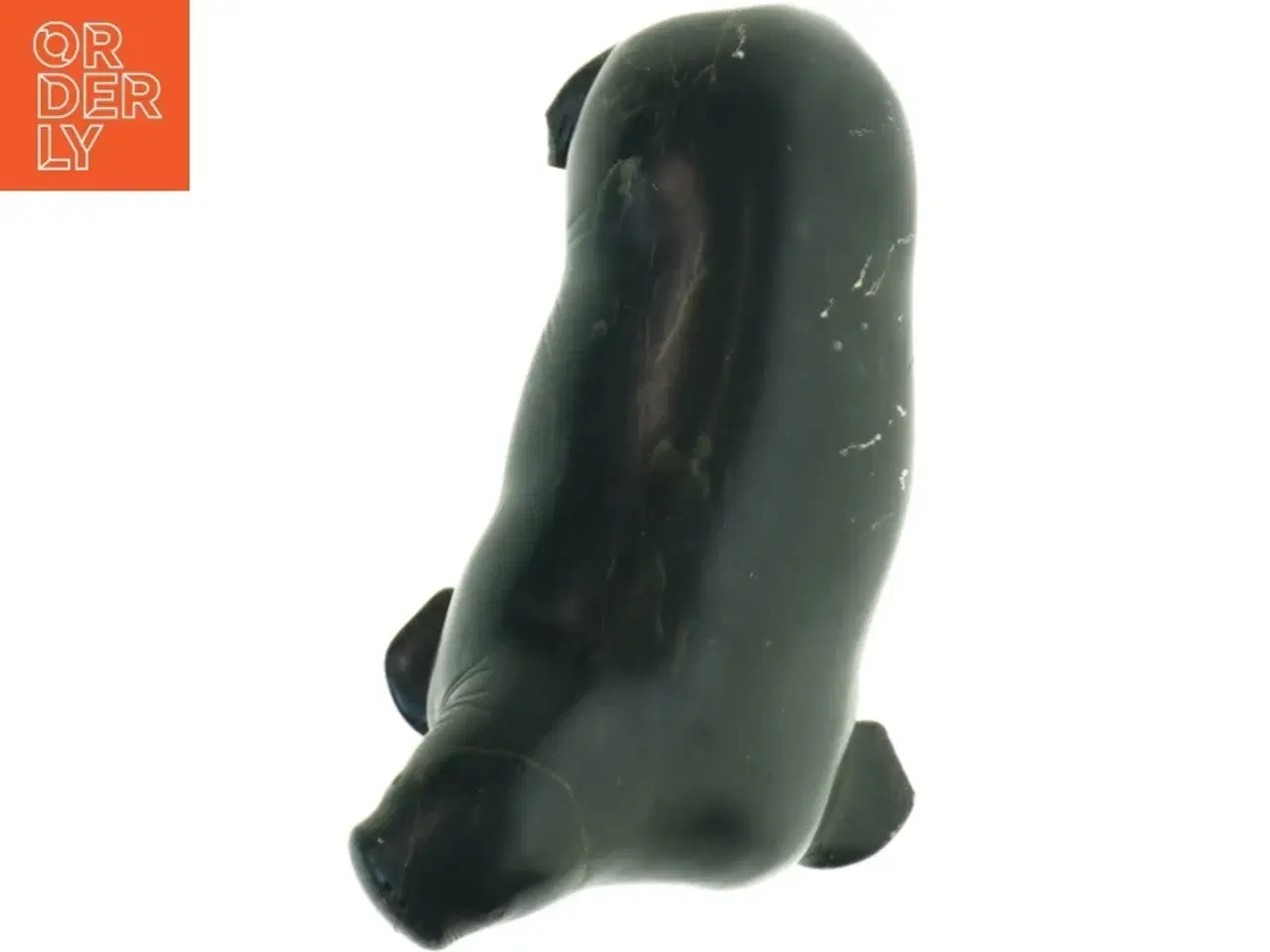 Billede 4 - Grønlandica. Inuit skulptur af hvalros (str. 17 cm)