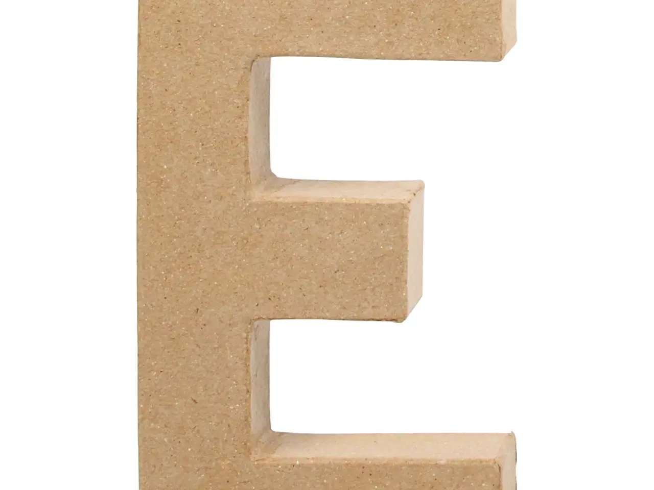 Billede 1 - Håndlavet Bogstav E i Papmaché - 20,5 cm