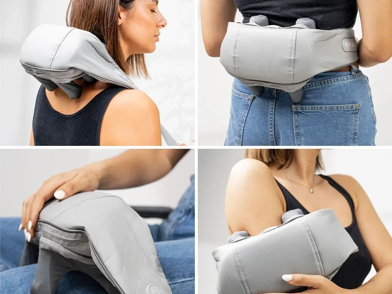 Billede 5 - Silax genopladeligt nakkemassageapparat 6 knuder (6D) - grå