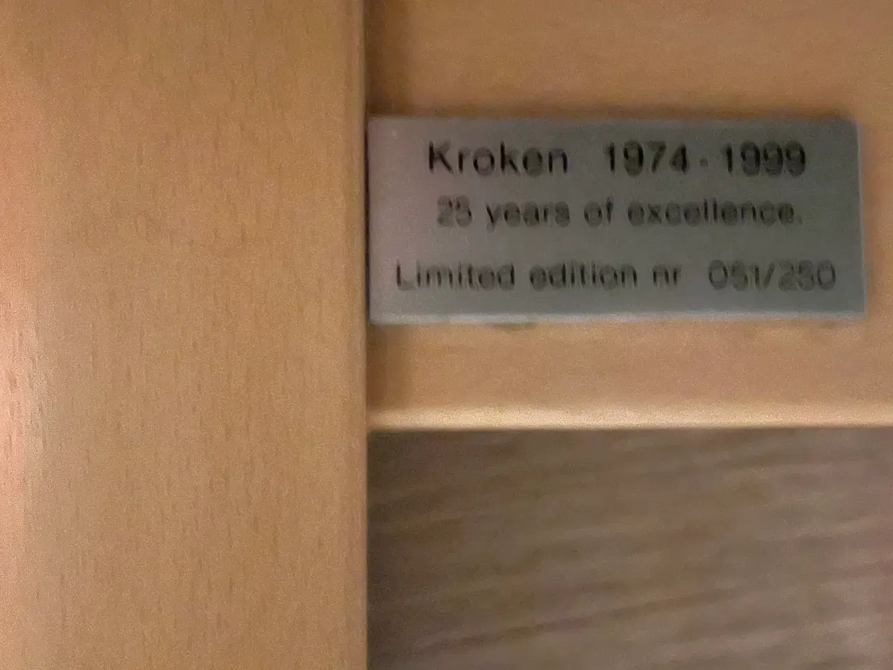 Billede 2 - Kroken stol samt skammel